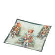 HERVIT - Piatto Vetro Soldatino X'Mas 20X20Cm