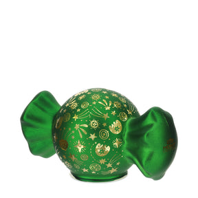 HERVIT - Caramella Vetro Verde X'Mas 19X10Xh10Cm