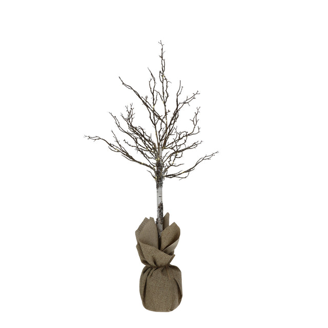 HERVIT - Albero Betulla Artif.97Cm C/70Luci Led