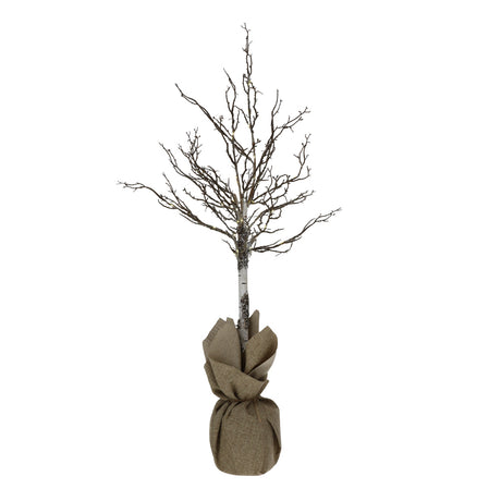 HERVIT - Albero Betulla Artif.155Cm C/160Luci Led