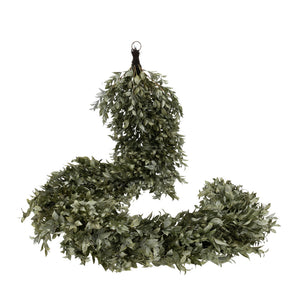 HERVIT - Festone Foglioline Verdi/Oro 190Cm
