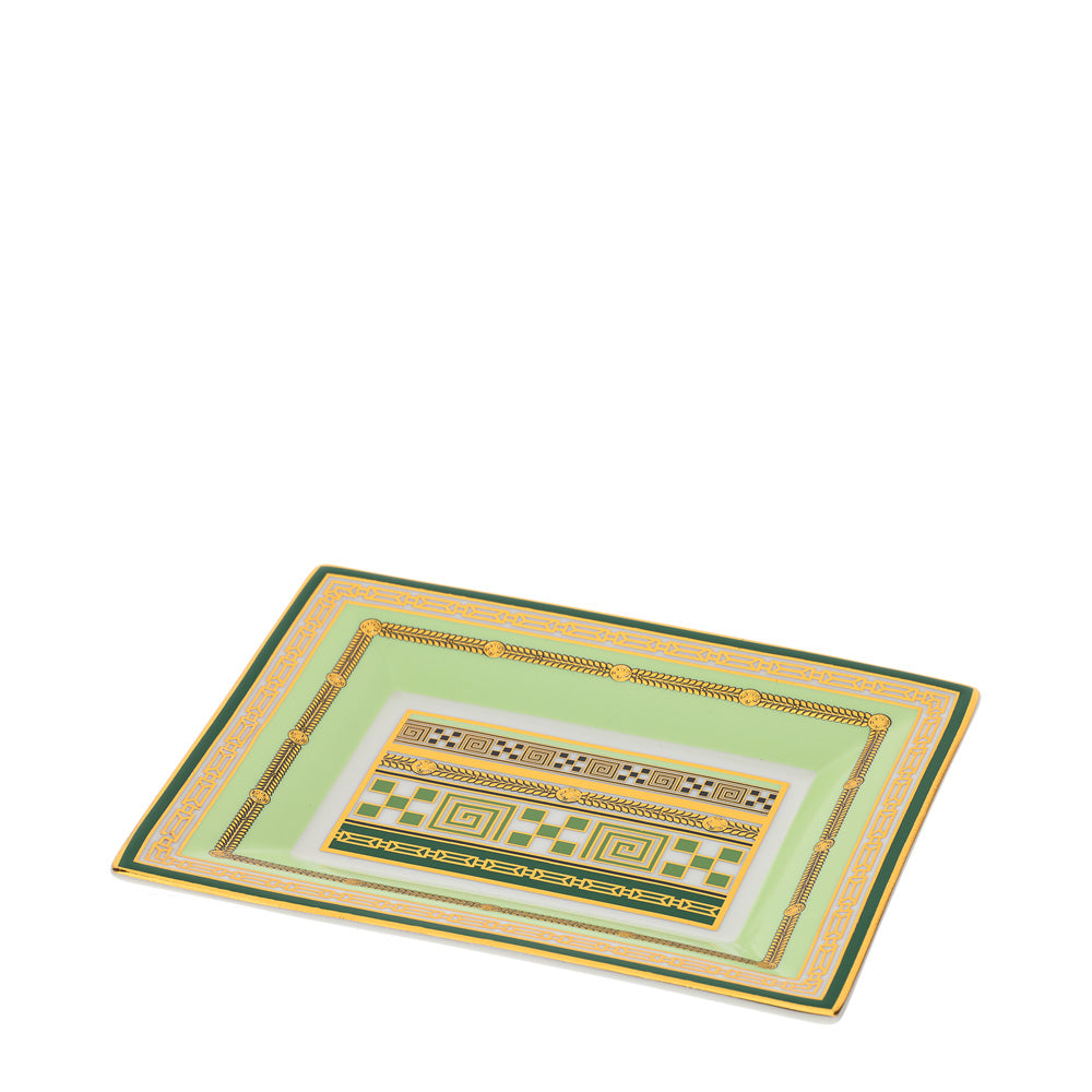 HERVIT - Piattino Porcellana Matcha 20X16Cm