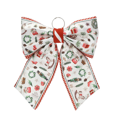 HERVIT - Fiocco Tessuto Stampa X'Mas 33X36Cm