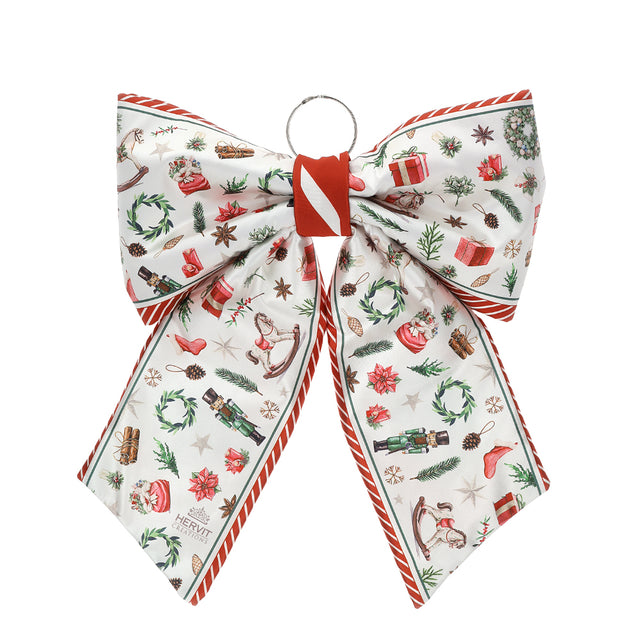 HERVIT - Fiocco Tessuto Stampa X'Mas 33X36Cm