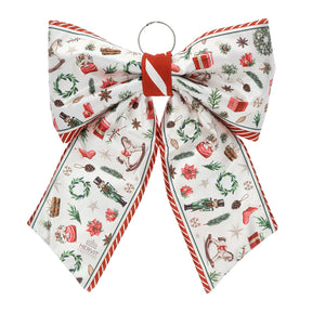 HERVIT - Fiocco Tessuto Stampa X'Mas 41X52Cm