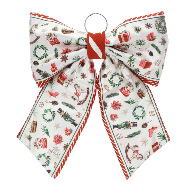 HERVIT - Fiocco Tessuto Stampa X'Mas 41X52Cm