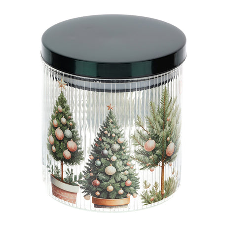 HERVIT - Barattolo Vetro X'Mas Dia.10Xh11Cm