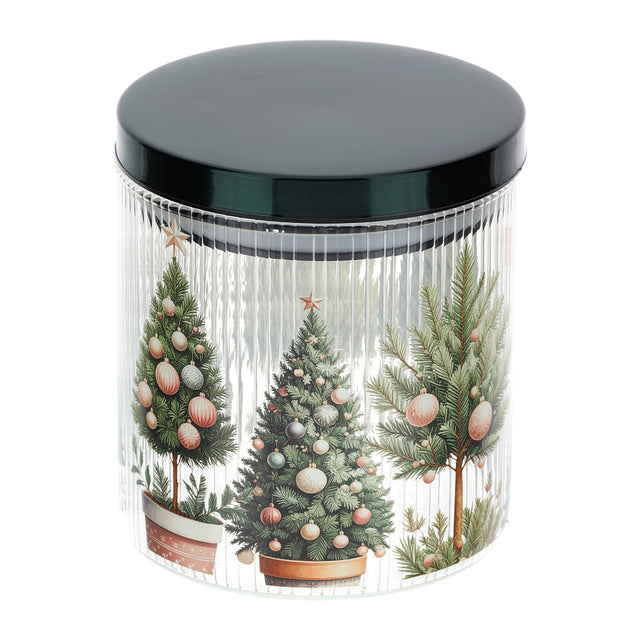 HERVIT - Barattolo Vetro X'Mas Dia.10Xh11Cm
