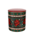 HERVIT - Contenitore Ceram.Poinsettia Dia.11X12Cm