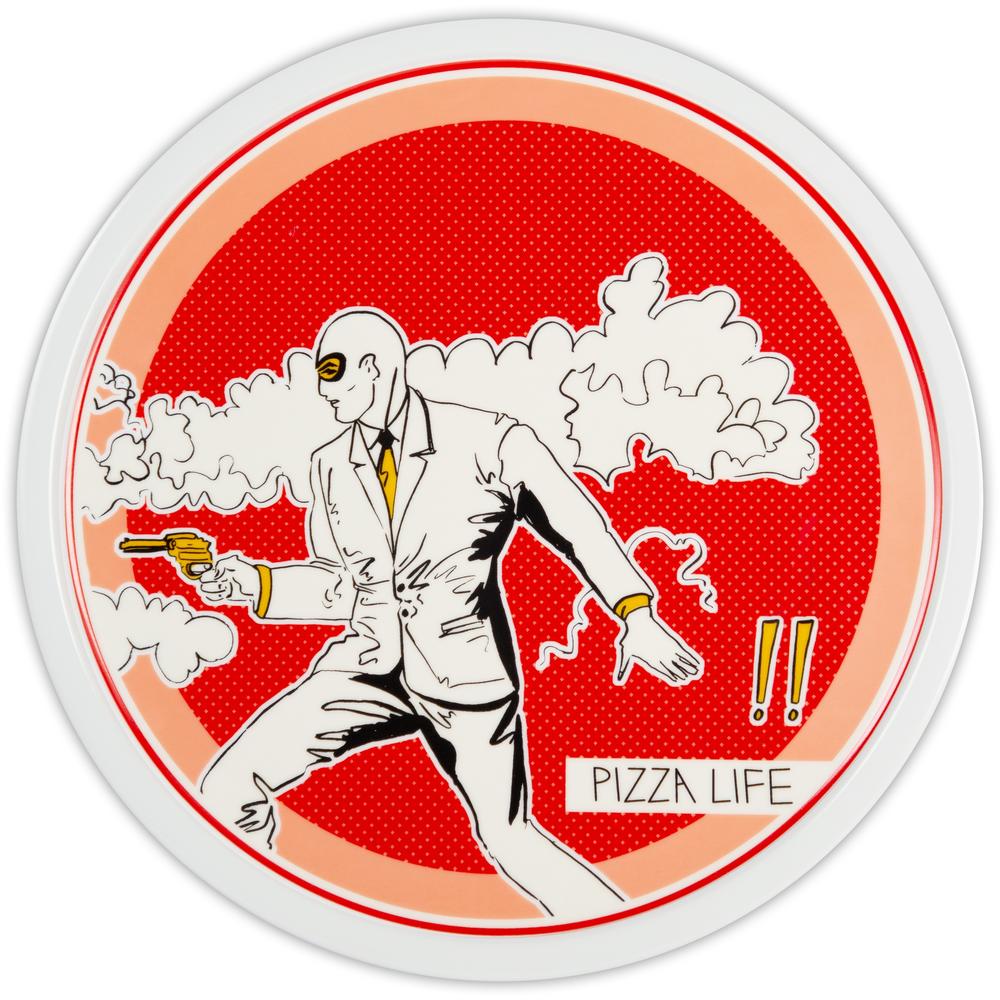 BACI MILANO - Gulp Piatto Pizza Rosso 33,5 Cm