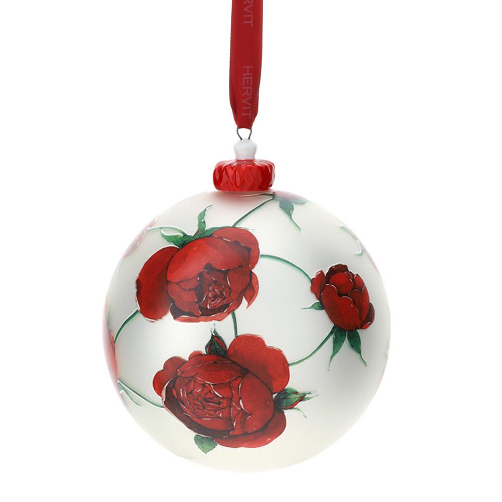 HERVIT - Sfera Vetro Soff.Dia.12Cm Rose Baccarat