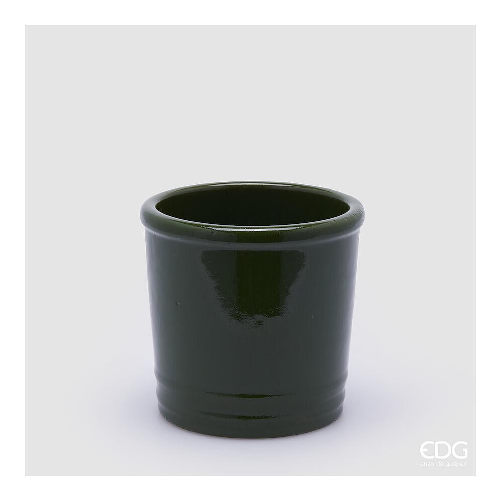 EDG - Glaze Ceramic Cylinder Vase 18X18 Cm