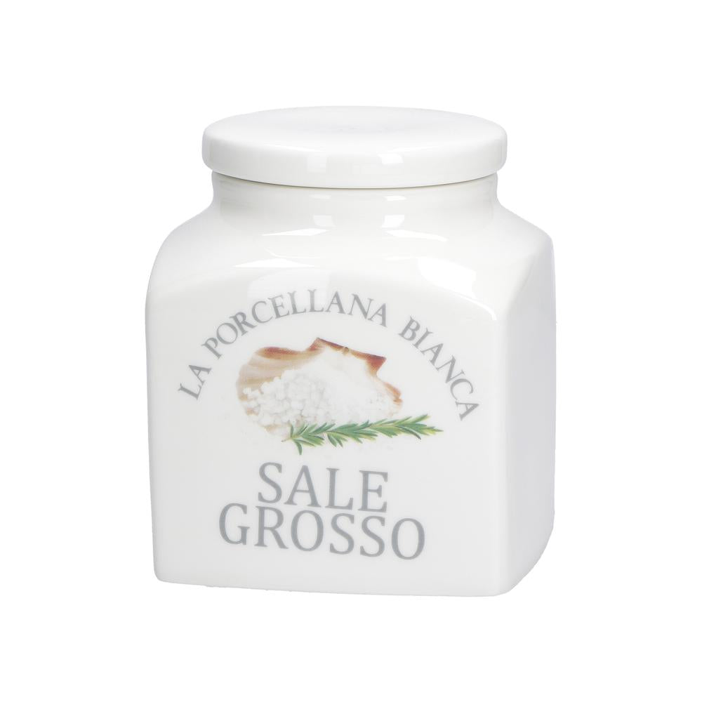 PORCELANA BLANCA - Conserva Deco Sal Gruesa Tarro 1,1 L