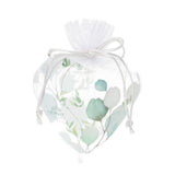 HERVIT - Bolso Corazón Organza Blanco 12X17Cm