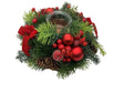DO-HOME - Portacandela Natalizio 1 Fuoco In Plastica D.25Xh.11 Cm