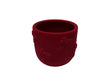 DO-HOME - Vaso Fiocchi In Ceramica Velluto Rosso D.18,5Xh.15 Cm