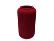DO-HOME - Vaso In Ceramica Velluto Rosso D.16,5Xh.30,5 Cm