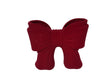 DO-HOME - Vaso Fiocco In Ceramica Velluto Rosso 30X11Xh.25 Cm