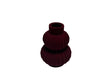 DO-HOME - Vaso In Ceramica Velluto Bordeaux D.15Xh.20 Cm
