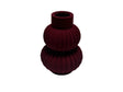 DO-HOME - Vaso In Ceramica Velluto Bordeaux D.19Xh.26 Cm