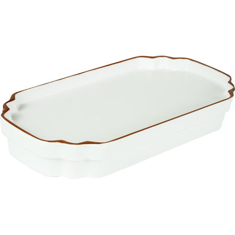 BACI MILANO - Cosmopolitan Vassoio Rettangolare Bianco In Melamina- 24X13X3,6