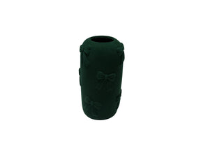 DO-HOME - Vaso Fiocchi In Ceramica Velluto Verdone D.13Xh.24 Cm