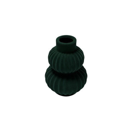 DO-HOME - Vaso In Ceramica Velluto Verdone D.15Xh.20 Cm