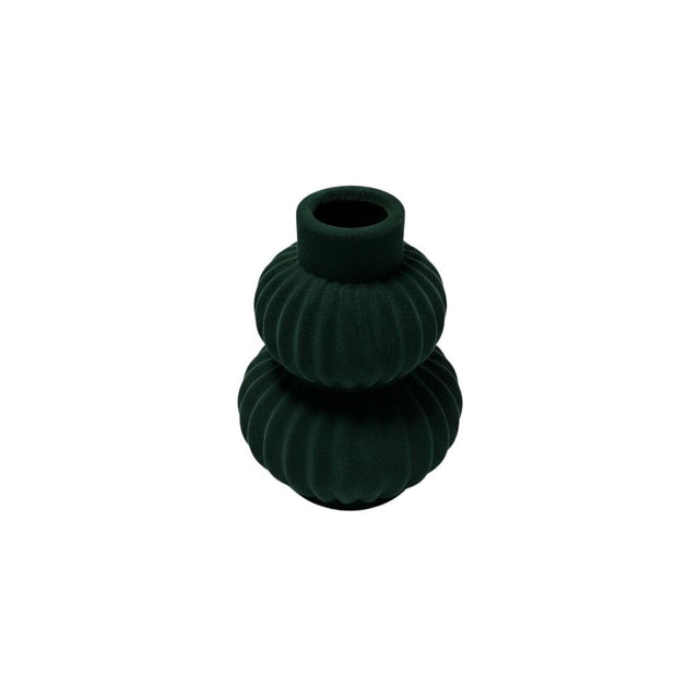 DO-HOME - Vaso In Ceramica Velluto Verdone D.15Xh.20 Cm