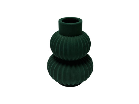 DO-HOME - Vaso In Ceramica Velluto Verdone D.19Xh.26 Cm