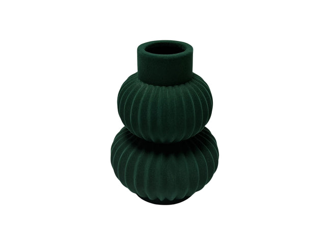 DO-HOME - Vaso In Ceramica Velluto Verdone D.19Xh.26 Cm