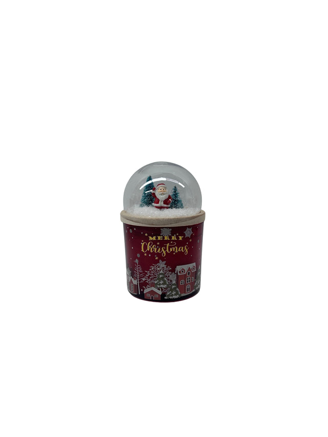 DO-HOME - Candela Paesaggio Con Babbo Natale Berries & Sugar 170G 7.1X7.1Xh.34. 5 Cm In Scatola Regalo