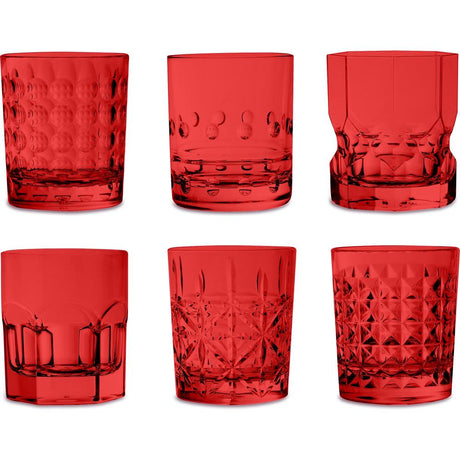 BACI MILANO - Set 6 Tumbler Assortiti Rosso In Acrilico 8X9H