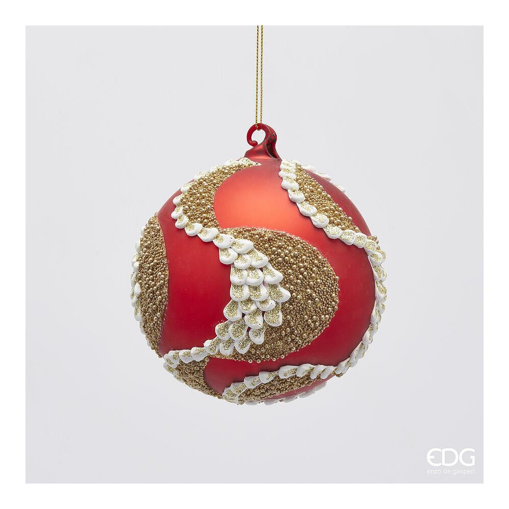 EDG - Glass Peacock Ball Decoration D10 Cm