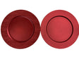 DO-HOME - Sottopiatto Rosso In Plastica D. 33Xh.1 Cm [Chiaro]