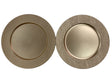 DO-HOME - Sottopiatto Oro In Plastica D. 33Xh.1 Cm [Chiaro]