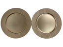DO-HOME - Sottopiatto Oro In Plastica D. 33Xh.1 Cm [Scuro]