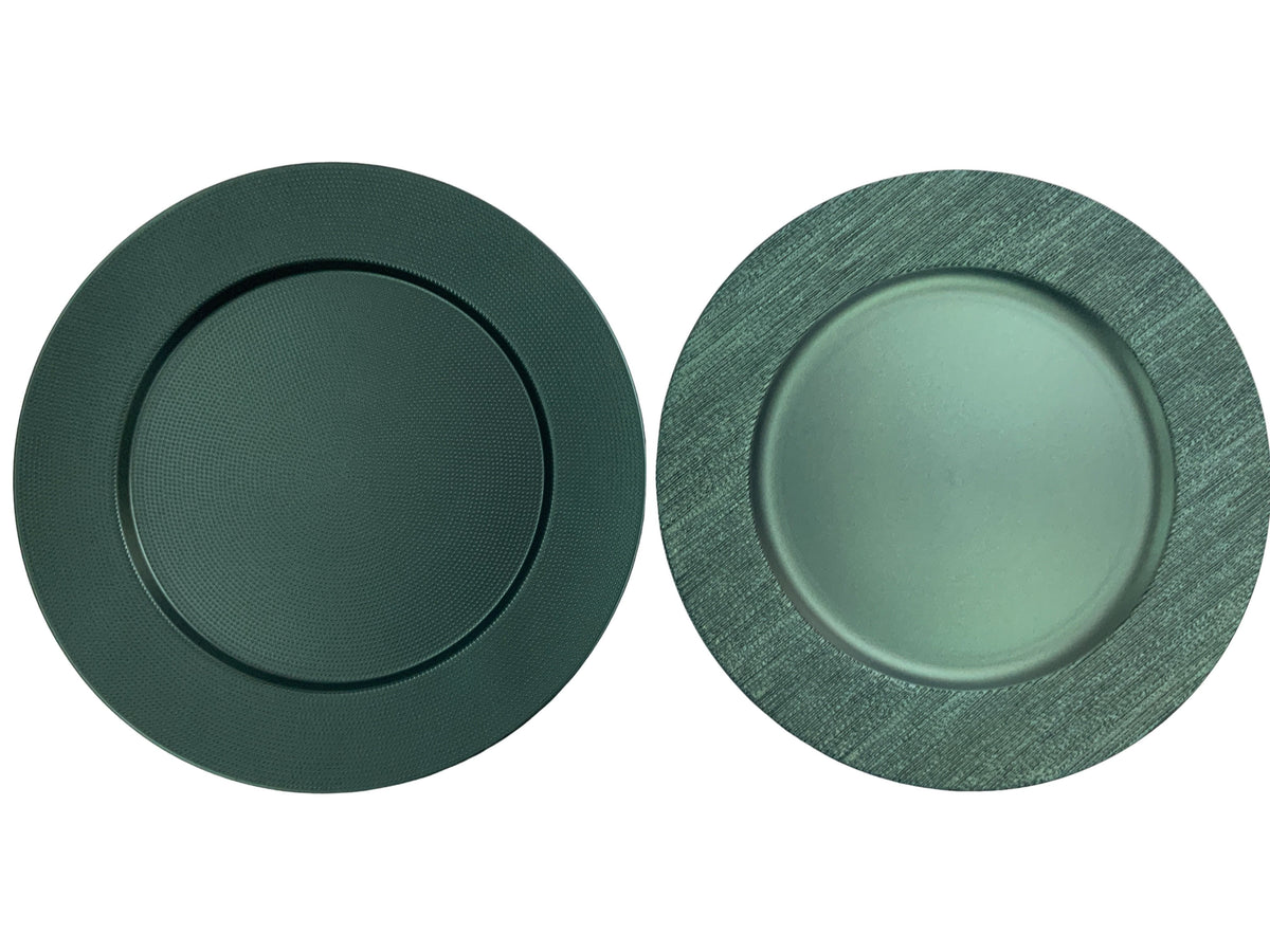 DO-HOME - Sottopiatto Verdone In Plastica D.33Xh.1 Cm [Scuro]