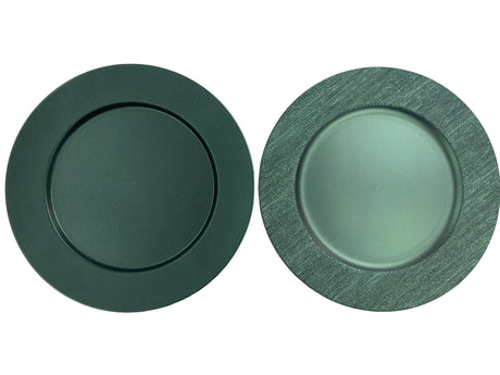 DO-HOME - Sottopiatto Verdone In Plastica D.33Xh.1 Cm [Scuro]
