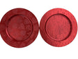 DO-HOME - Sottopiatto Rosso In Plastica D. 33Xh.1 Cm [Alberelli]