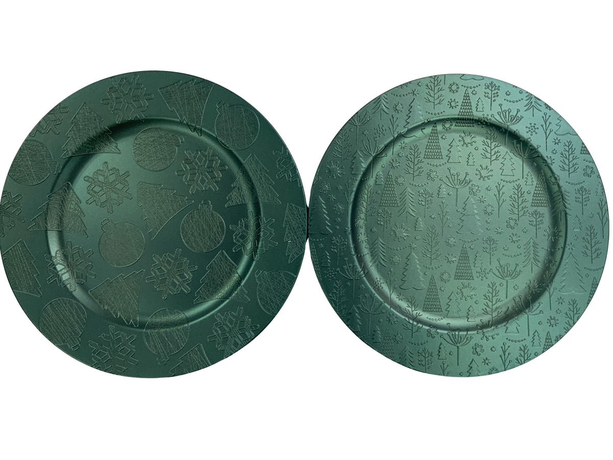 DO-HOME - Sottopiatto Verdone In Plastica D.33Xh.1 Cm [Alberelli]