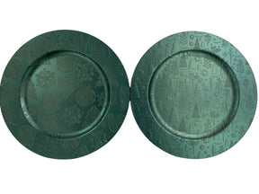 DO-HOME - Sottopiatto Verdone In Plastica D.33Xh.1 Cm [Alberelli]