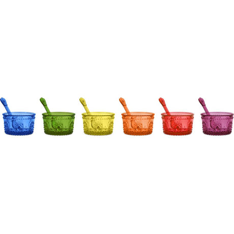 BACI MILANO - Set 6 Coppette Gelato Colori Assortiti In Acrilico 8,5X5H