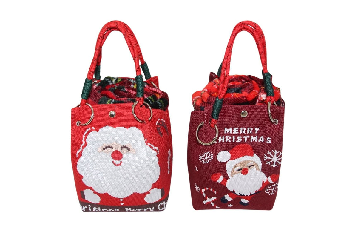 DO-HOME - Borsa In Tessuto Con Coperta Tartan 120X150Cm 18X18Xh.23 Cm [Rosso]