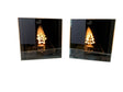 DO-HOME - Decorazione Luci Led In Vetro A Batteria 2Xaa 12X6Xh.12 Cm In Scatola Regalo [Stella]
