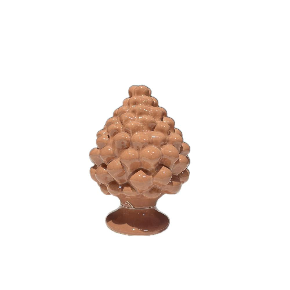 SOUVENIR PLANET - Piña de pino 9 cm color topo