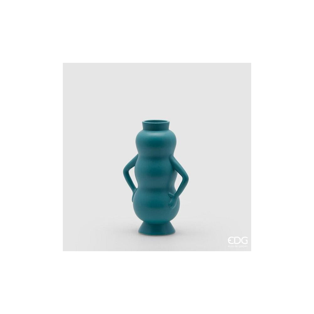 EDG - Ceramic Trilobe Vase W/Handles H31 D13