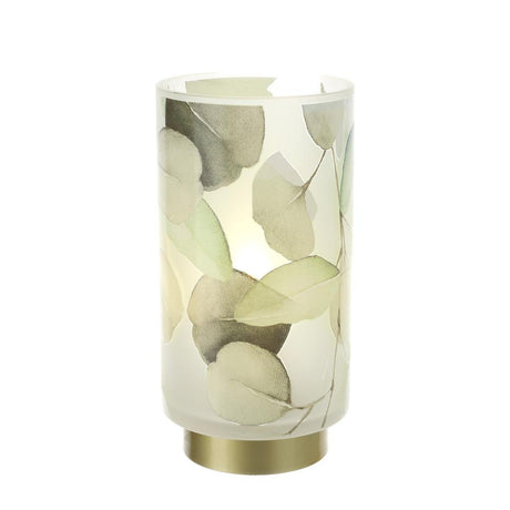 HERVIT - Green Botanic Glass Lamp 11X20Cm