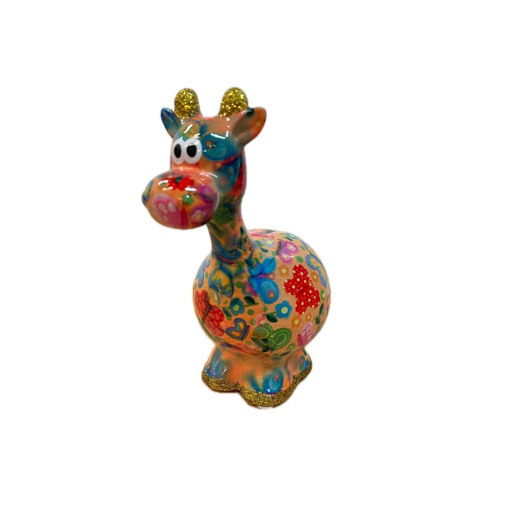 POMME PIDOU - Money Box Safari Lola In Ceramica 18Cm [Salmone]