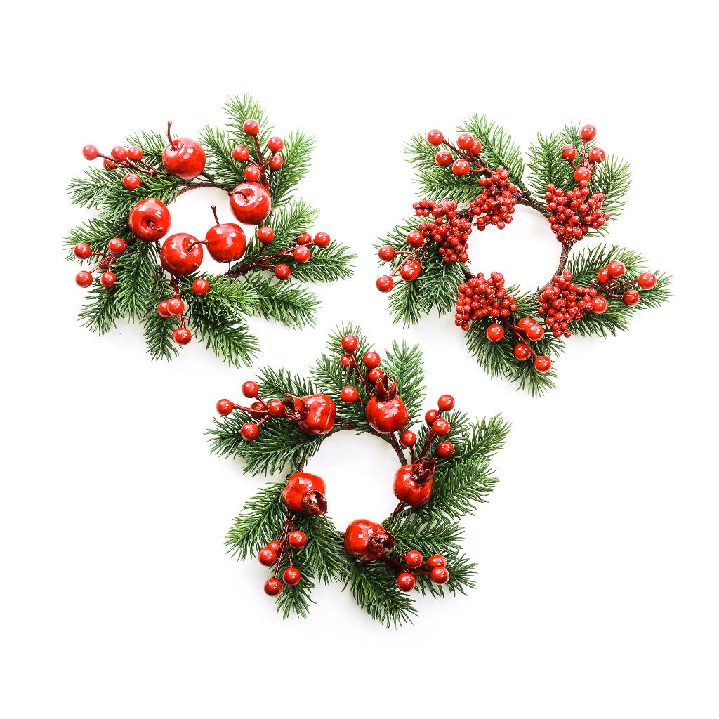 DO-HOME - Girocandela Natalizio In Plastica D.23Xh.6.5 Cm