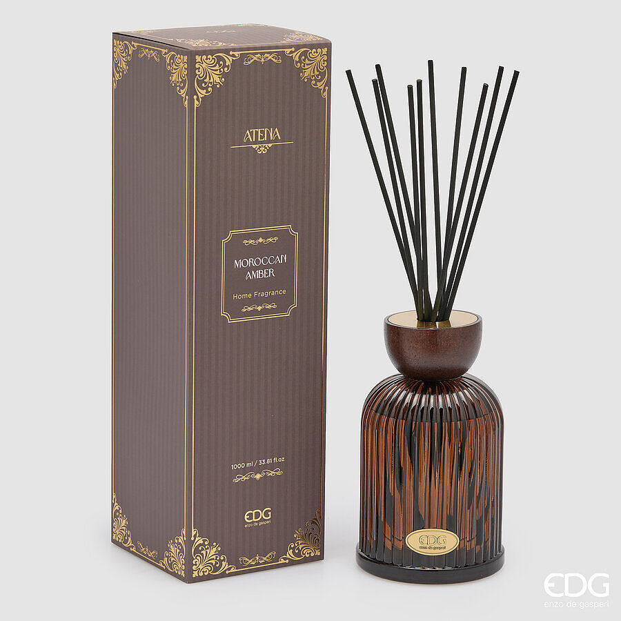 EDG - Profumatore Bottiglia Atena 1.000Ml H.20 D.11 Moroccan Amber